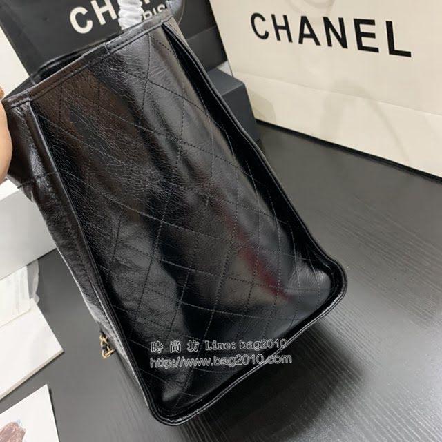 Chanel女包 香奈兒專櫃最新款大號購物袋 Chanel臘牛皮購物袋 8375  djc4339